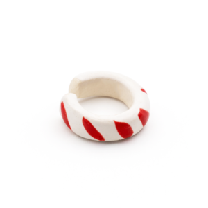 Earcuff Rosso Bianco