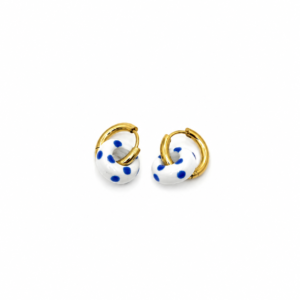 Cerchietti pois blu